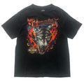Vintage 1995/6 Harley-Davidson T-Shirt Wolf Flame XL Cleveland Ohio