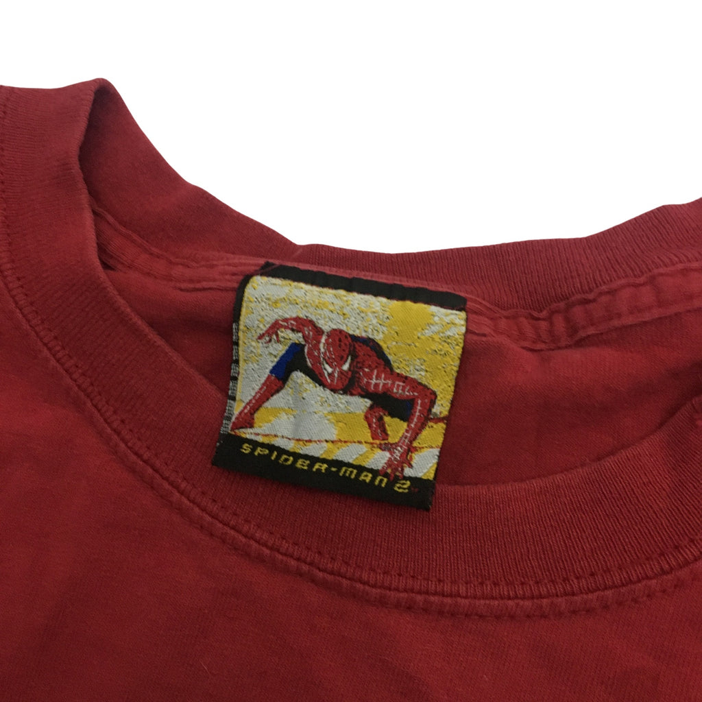 Y2K 2004 Freeze Spider-Man 2 Movie Promo Red T-Shirt L