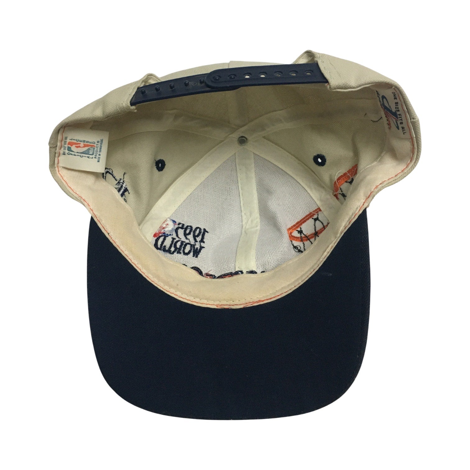 Vtg 90s Logo Athletic Houston Rockets 1995 Champs Cap