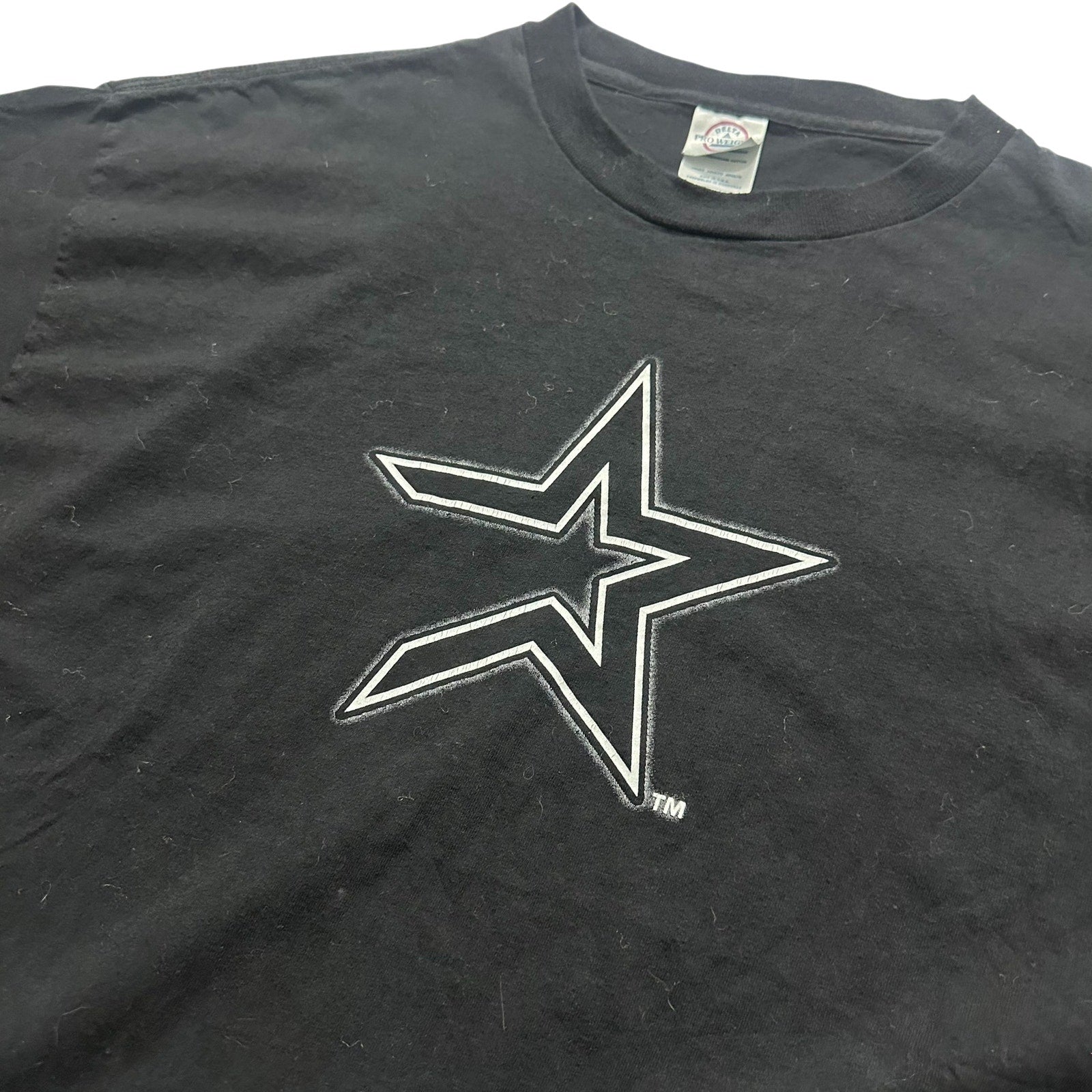 Vtg Houston Astros Star Logo Delta Pro Weight T-Shirt XL