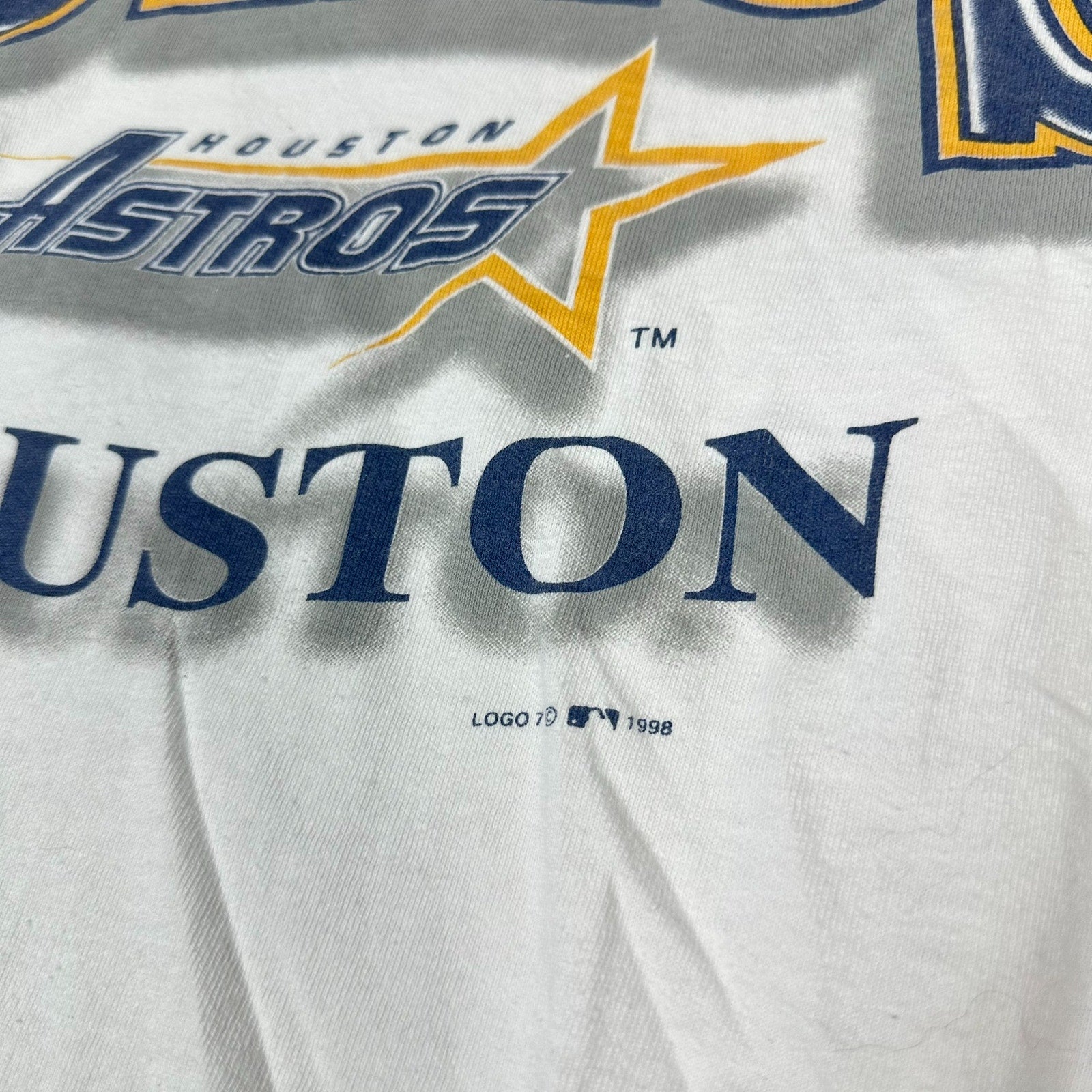 Vintage MLB 1998 Houston Astros Gallery Furniture Tee XL