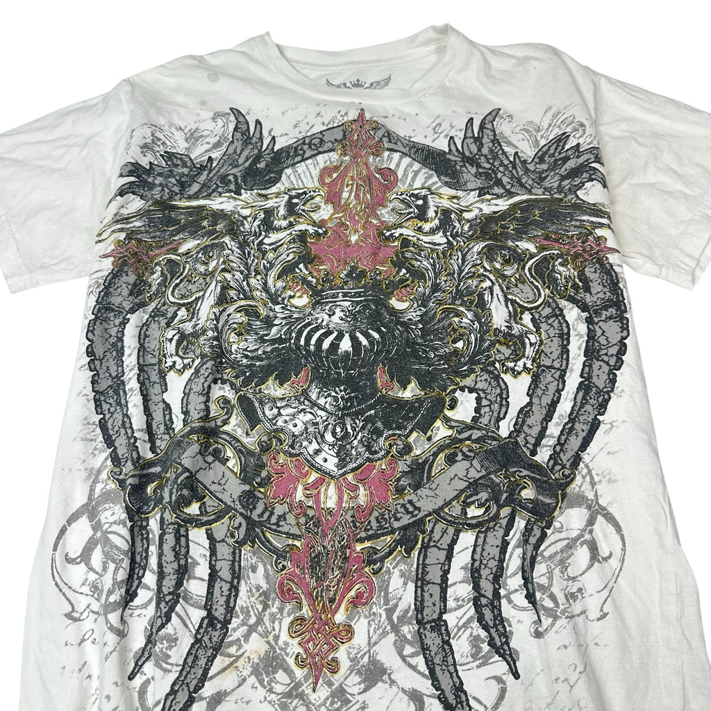 2000s Y2K Tribal Wings Print Shirt