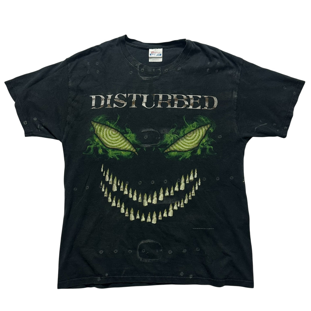 Vtg 2010 Disturbed Asylum T-Shirt Hanes Heavyweight L