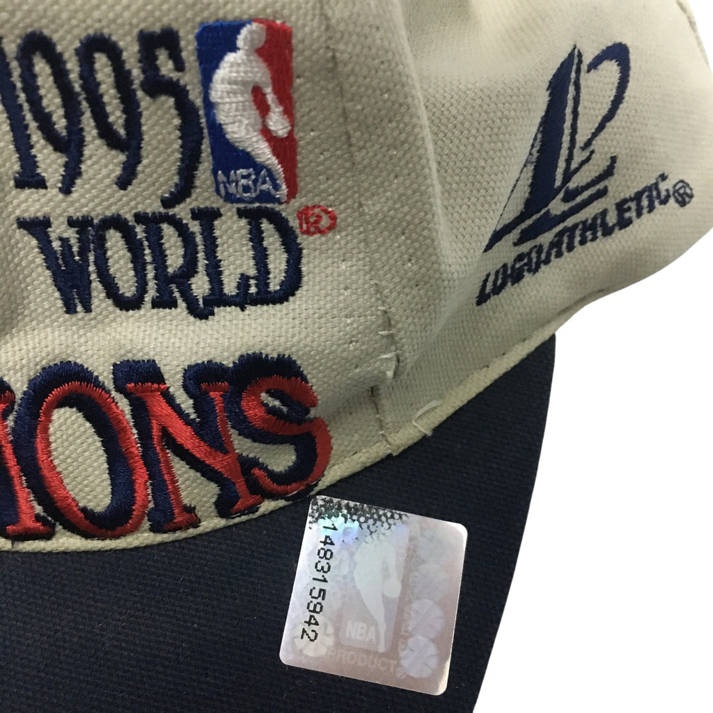 Vtg 90s Logo Athletic Houston Rockets 1995 Champs Cap